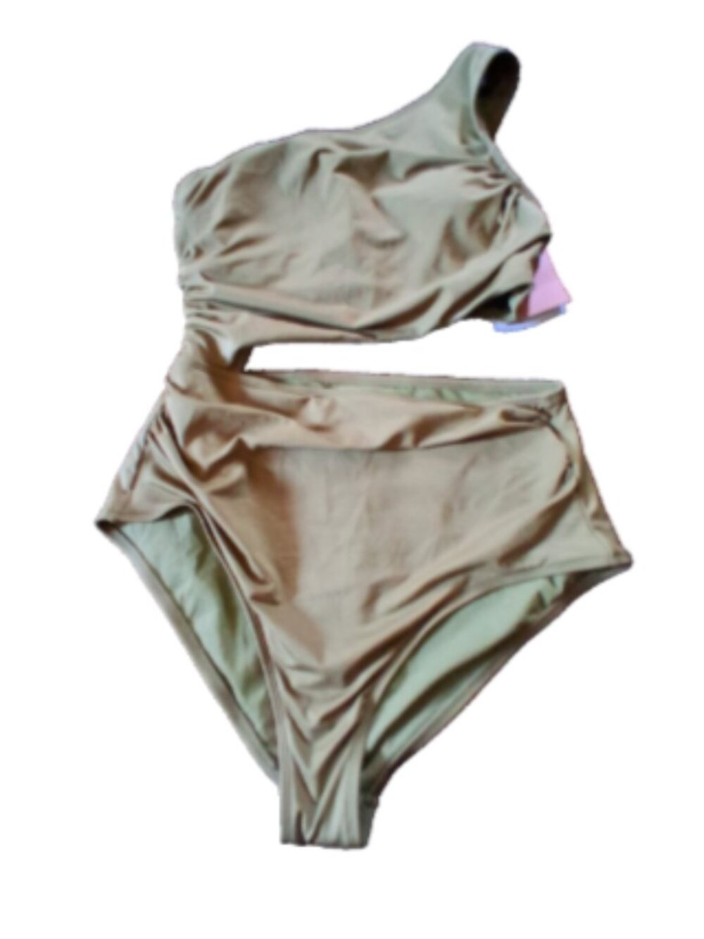 Shade & Shore High Leg Cut Out Cheeky One Piece Swimsuit Medium NWT $40 MSRP